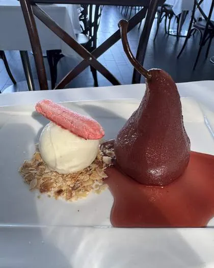 Poached pear, the original phone snap
